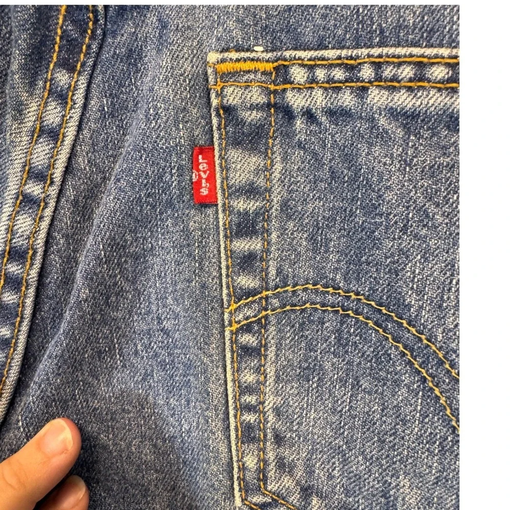 Levis 512 Blue Denim Jeans Slim Fit Mens 34x34 Mid Rise Tapered Cotton‎ Vntg Y2K